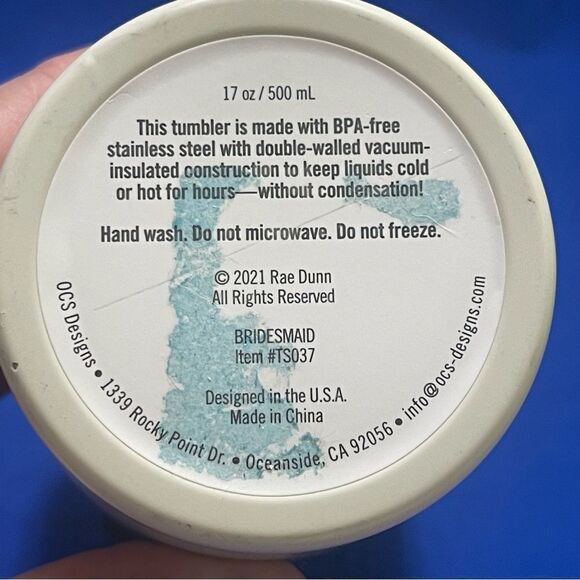 RAE DUNN BRIDESMAID Cup  - Picture 4 of 6